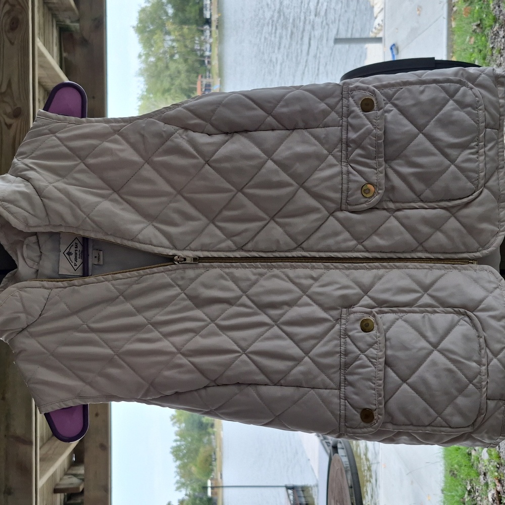 St. John's Bay Quilted Vest - Cream